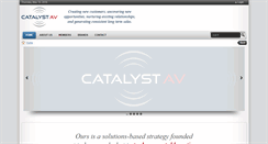 Desktop Screenshot of catalystav.com