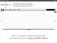 Tablet Screenshot of catalystav.com